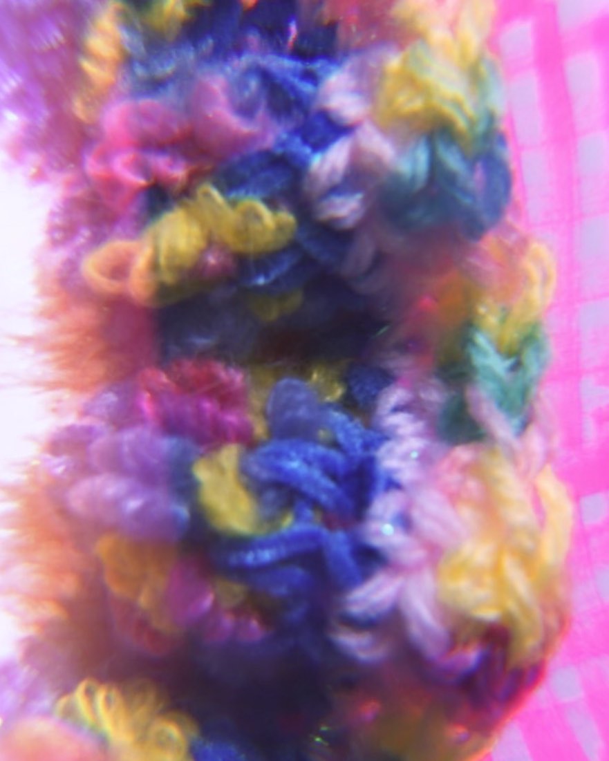 Pastel Princess Crochet Hair Scrunchie