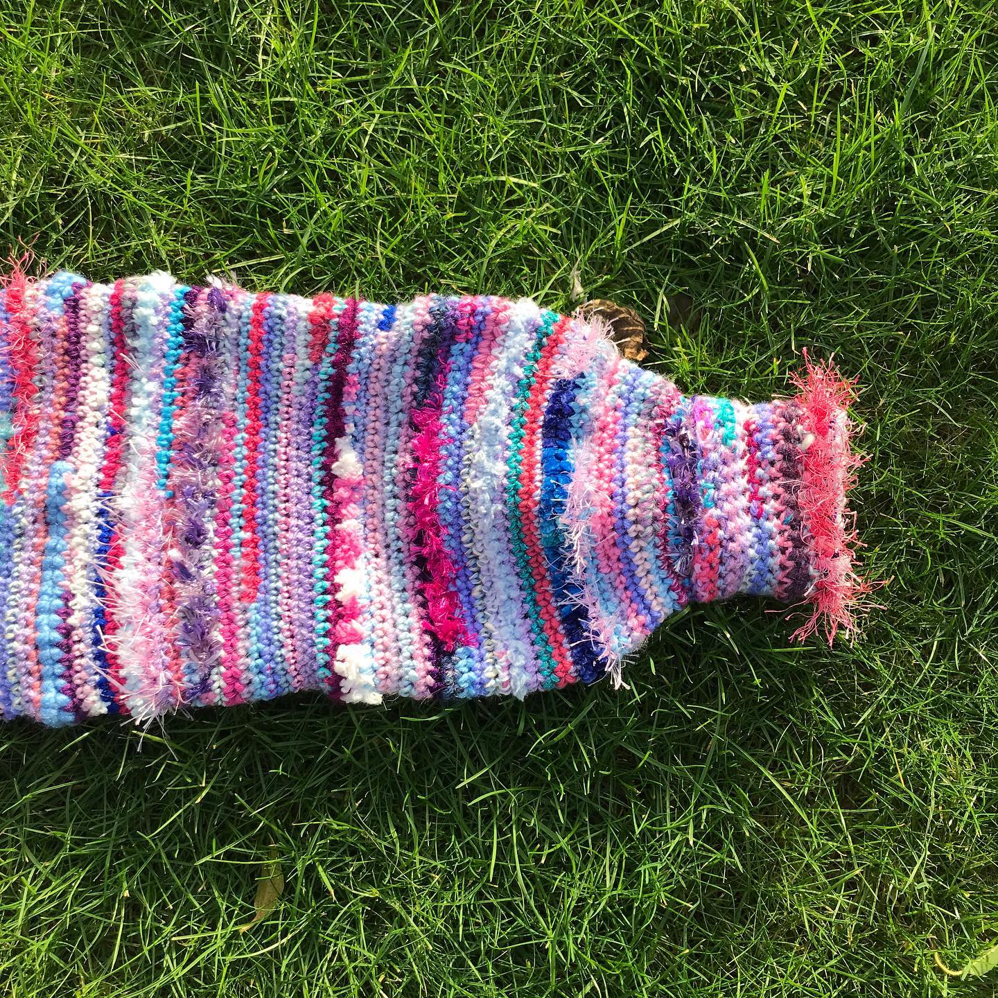 Hydrangea Granny Square Crochet Cropped Jumper