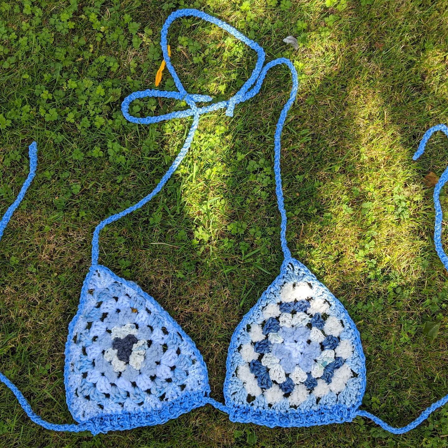 Winter Snowflake Crochet Bikini Bralet