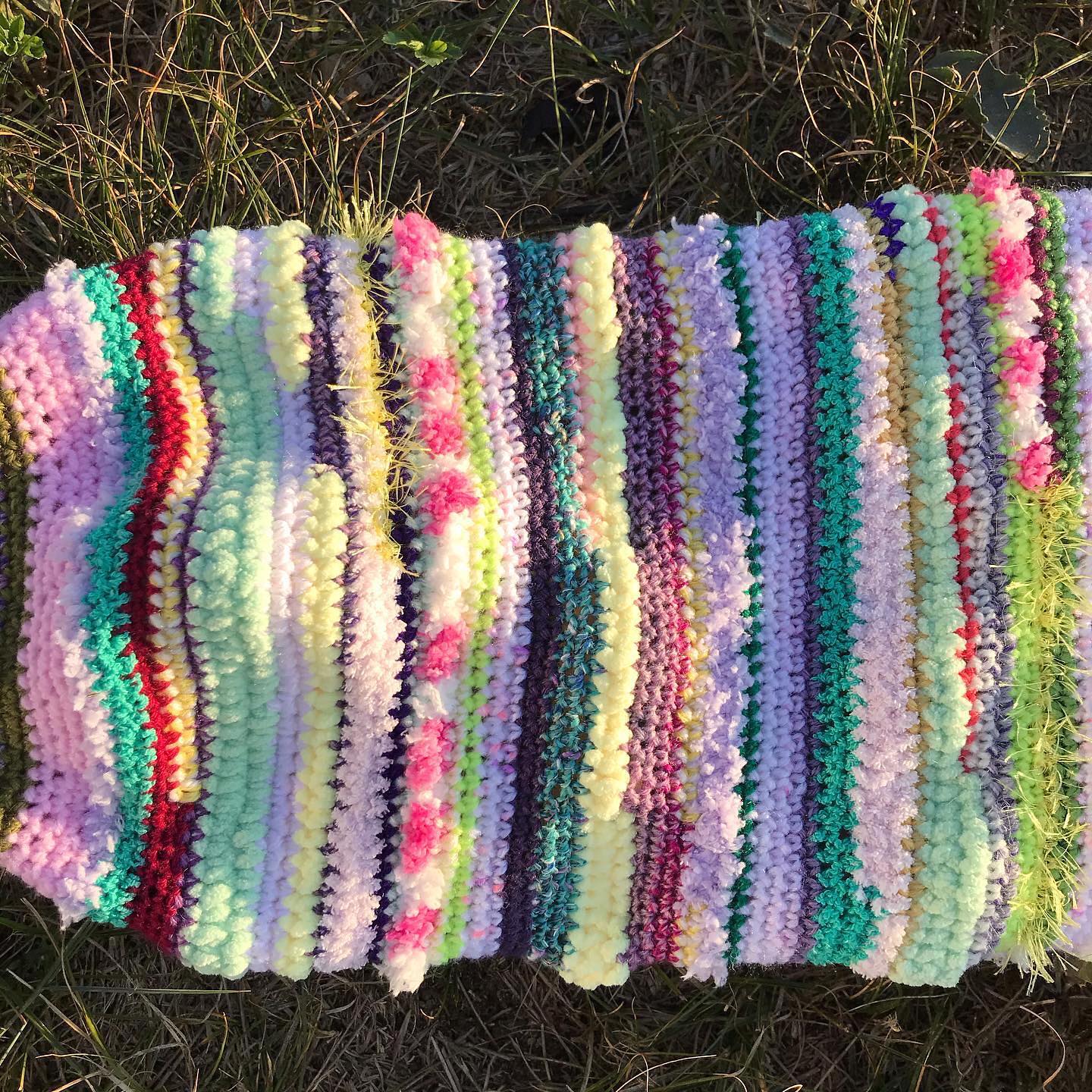 Sherbet Granny Square Crochet Jumper