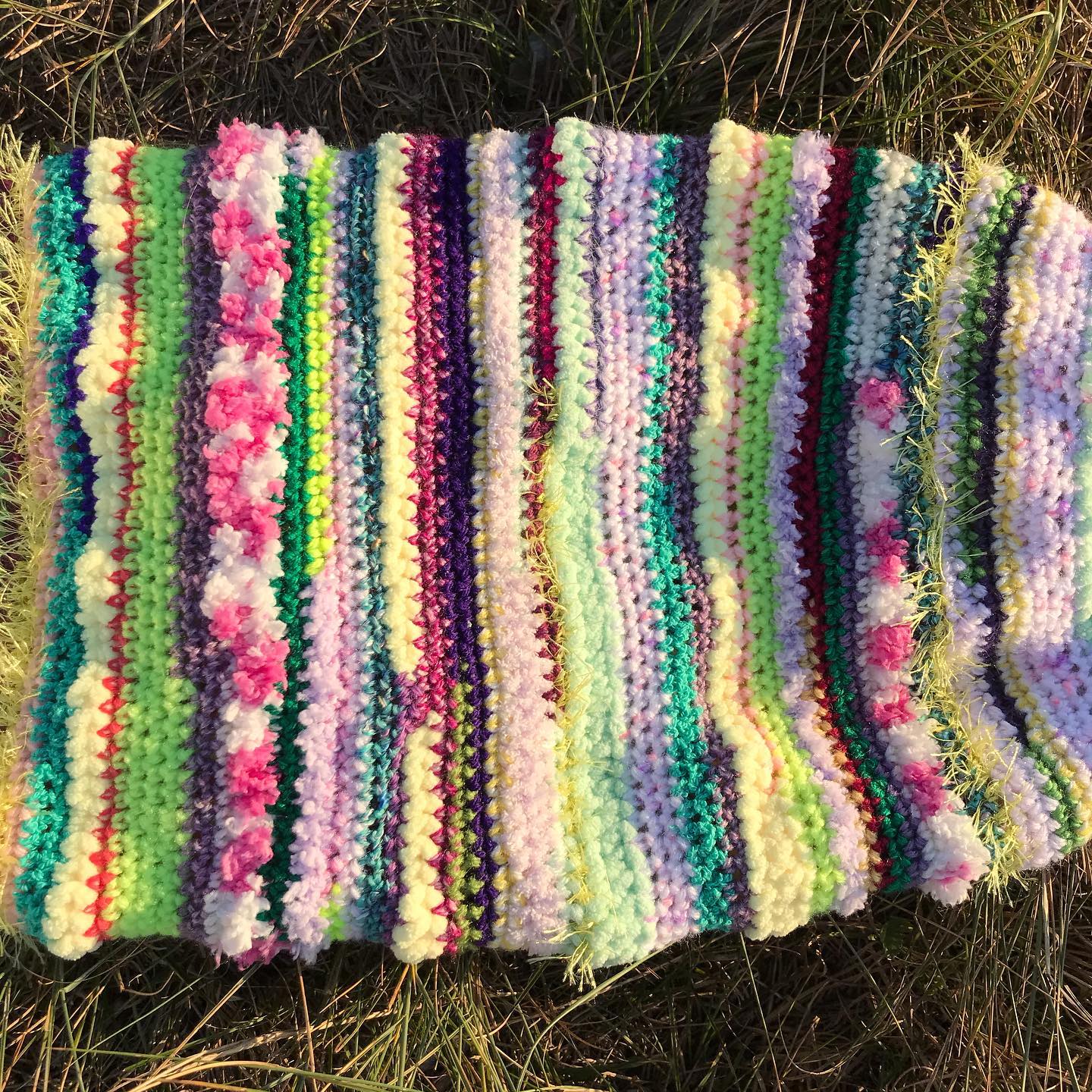 Sherbet Granny Square Crochet Jumper