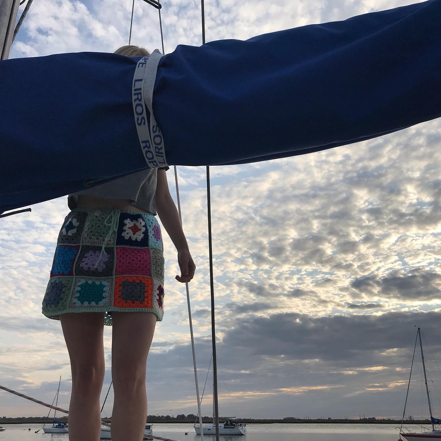 Blanket Granny Square Crochet Skirt