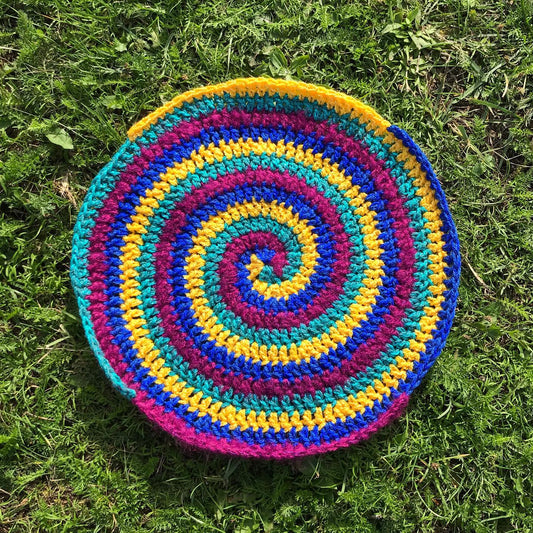 Spiral Crochet Decorative Place Mat/Record-Player Dust Cover