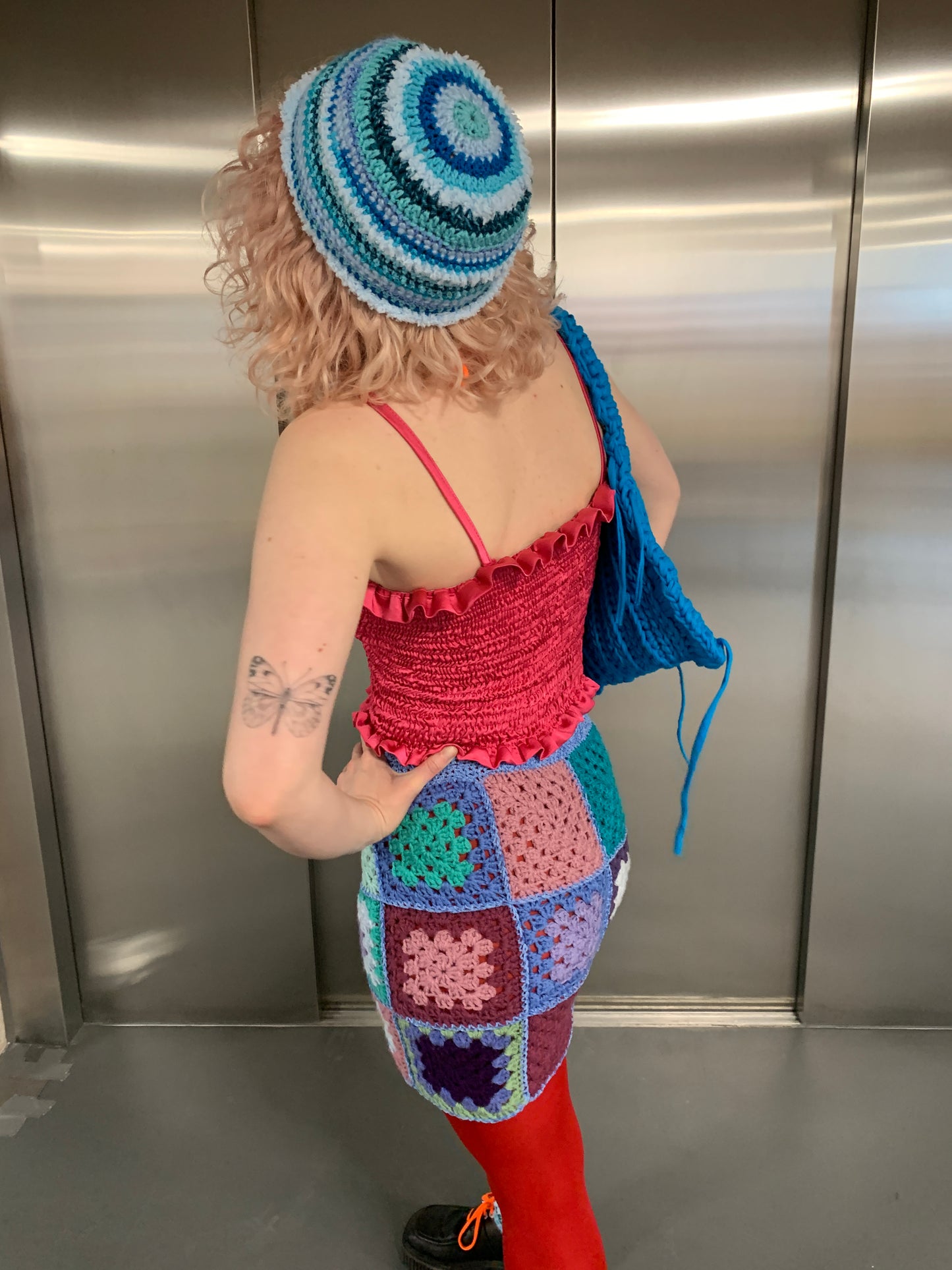 Mermaid Granny Square Crochet Skirt