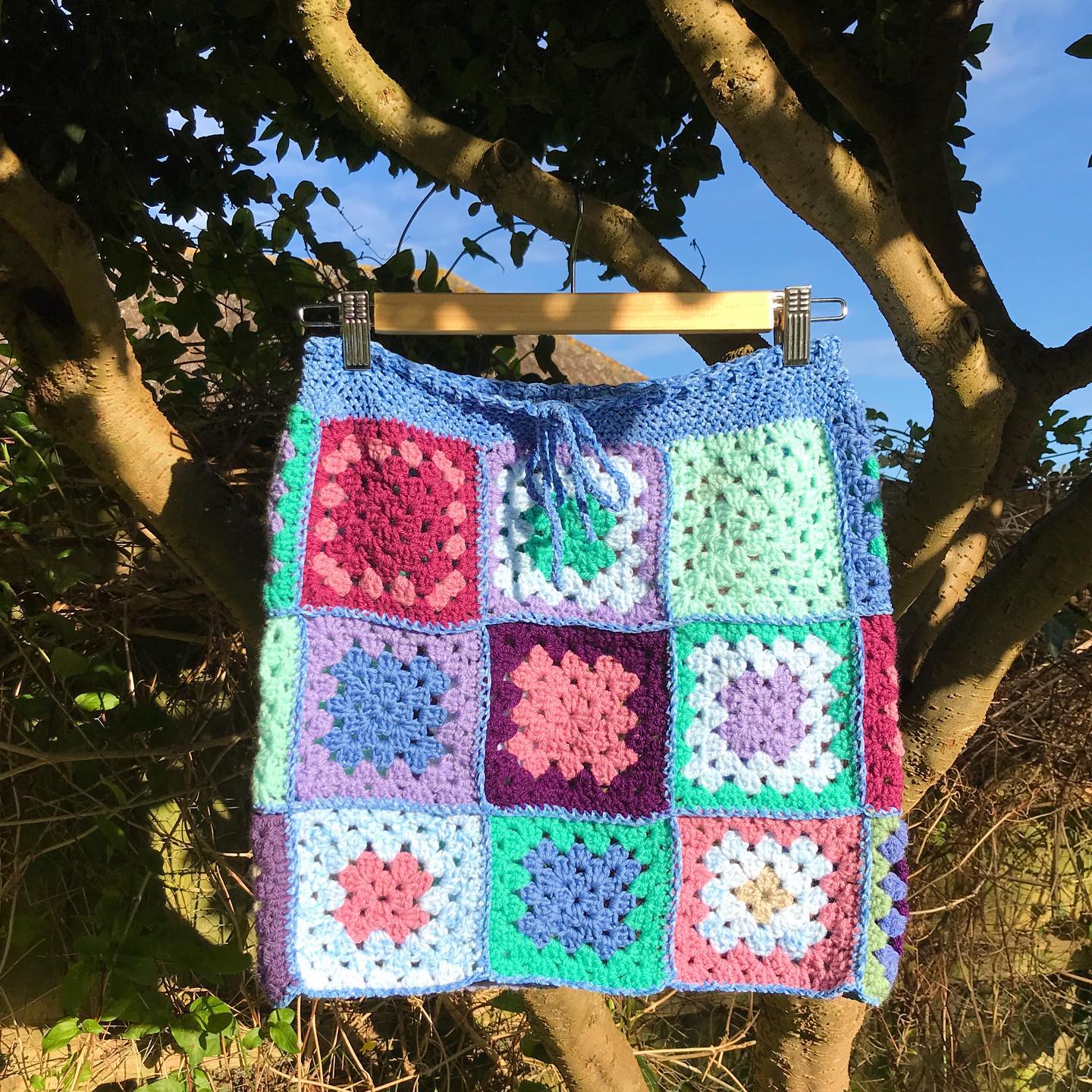 Mermaid Granny Square Crochet Skirt