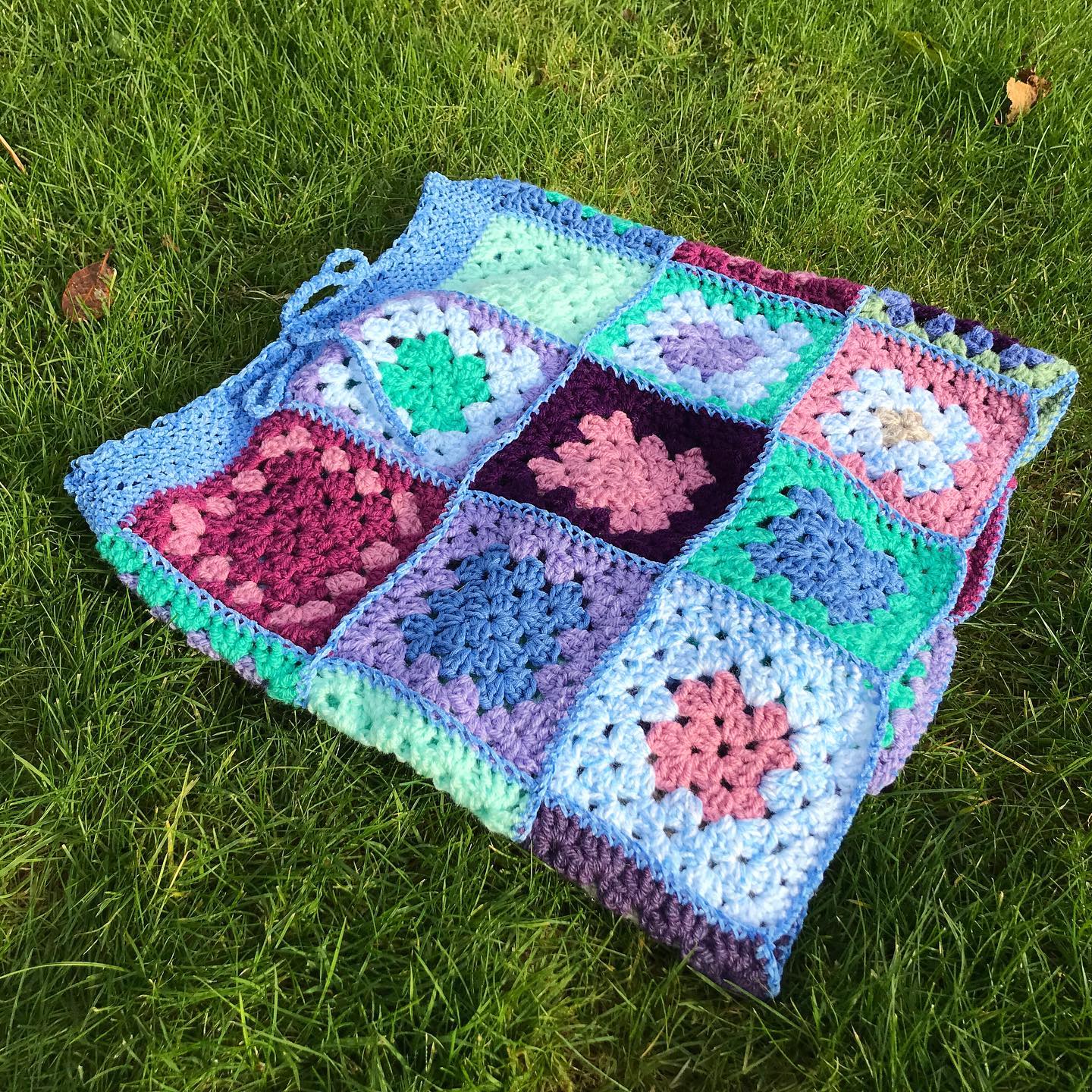 Mermaid Granny Square Crochet Skirt